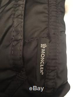 Men's MONCLER Black Motorcycle Side Zip Size 2 Medium. $1250 New. Puffer. Jacket