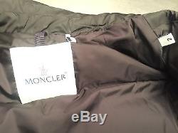 Men's MONCLER Black Motorcycle Side Zip Size 2 Medium. $1250 Ret. Puffer. Jacket