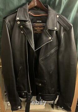 Men's Milwaukee Leather Motorcycle Jacket Size L