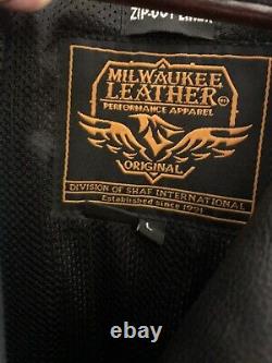 Men's Milwaukee Leather Motorcycle Jacket Size L