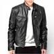 Men's Motorcycle Cafe Racer Genuine Lambskin Leather Jacket Biker Vintage Brown