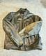 Men's Motorcycle Leather Jacket 48 Black Mesh Lined Full Zip Jacket