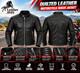 Men's Quilted Leather Motorcycle Biker Jacket Premium Genuine Leather