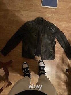 Men's Ralph Lauren Polo Leather Bomber Biker Jacket