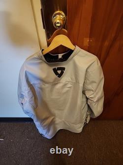 Men's Revitz Motorcycle Jacket 2x Silver With Silver Gloves Xl