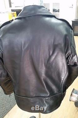 Men's Schott NYC PERFECTO Leather Jacket Size 48 MOTORCYCLE BIKER USA