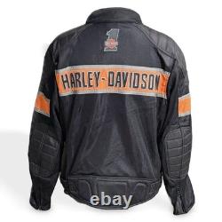 Men's Trenton Mesh Harley Davidson Riding Biker Jacket Size Large
