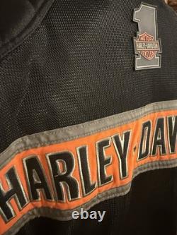 Men's Trenton Mesh Harley Davidson Riding Biker Jacket Size Large