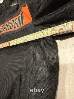 Men's Trenton Mesh Harley Davidson Riding Biker Jacket Size Large
