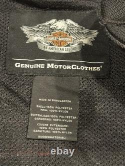 Men's Trenton Mesh Harley Davidson Riding Biker Jacket Size Large