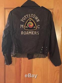 Men's Vintage Authentic 1950's AMA Pottstown Roamers MC Motorcycle Club Jacket
