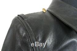 Men's Vintage German Police Horsehide Leather Jacket Small