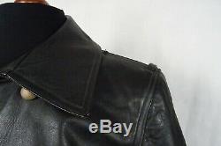 Men's Vintage German Police Horsehide Leather Jacket Small