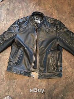 Men's affliction leather jacket XXXL Limited Edition Buckle