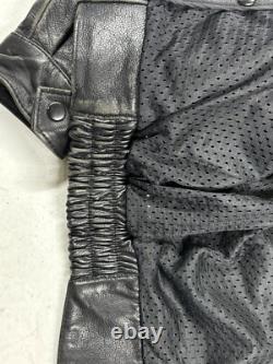 Mens 1995 Harley Davidson Bike Week Hand Painted Leather Motorcycle Jacket 42
