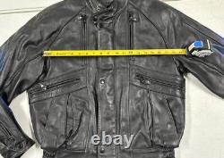 Mens 1995 Harley Davidson Bike Week Hand Painted Leather Motorcycle Jacket 42