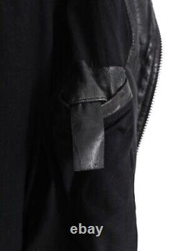 Mens ALLSAINTS Motorcycle Biker Jacket Leather Black Size XS