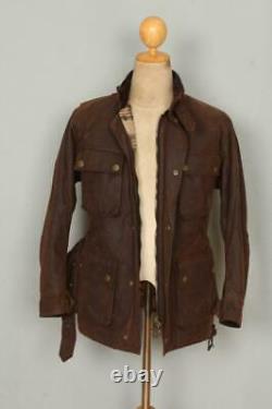 Mens BELSTAFF Belted Motorcycle WAXED Jacket Size XSmall