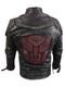 Mens Cade Yeager Real Leather Jacket Transformers Autobot Costume Coat