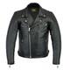 Mens Classic Bicker Cowhide Motorcycle Zip-Out Liner Leather Jacket Gun Pocket