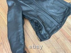 Mens Fox Creek Motorcycle Leather Racing Jacket