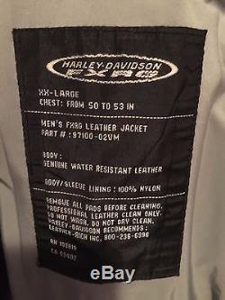 Mens Harley Davidson FXRG Leather Jacket Sized XXL/2XL