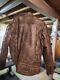 Mens High Milaege Leather Motorcycle Jacket