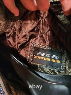 Mens High Milaege Leather Motorcycle Jacket