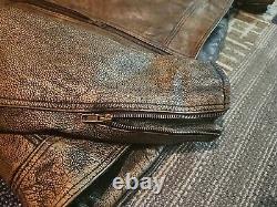 Mens High Milaege Leather Motorcycle Jacket
