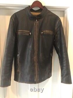 Mens Leather Jacket By Overland Leather Company (M)
