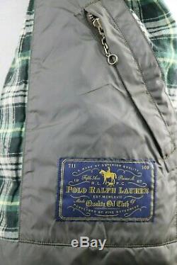 Mens Polo Ralph Lauren Monroe Olive Oilcloth Waxed Cotton Vest Jacket Large