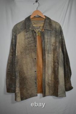 Mens REMY LEATHER Brown Butter Soft Leather Jacket Coat Size 40 Y-5
