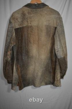 Mens REMY LEATHER Brown Butter Soft Leather Jacket Coat Size 40 Y-5