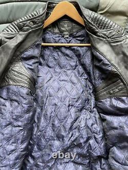 Mens SCOTCH & SODA Amsterdam Couture Black Leather Biker Jacket