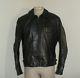 Mens Vintage AERO Front Quarter HORSEHIDE Leather Motorcycle Biker Jacket 44