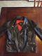 Mens straight to hell marauder real leather jacket sz 46 punk motorcycle