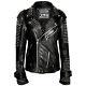Mens / unisex KILLSTAR Spiked leather motorcyle jacket punk