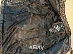 Mens used harley davidson leather jacket large