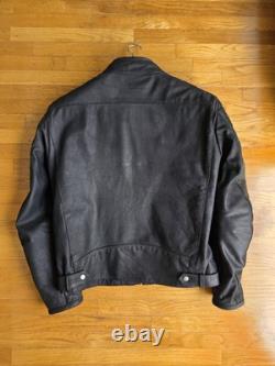 Merlin Alton Black Leather Motorcycle Jacket, Size 44 (US Large)