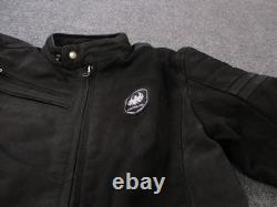 Merlin Heritage Collection Leather Jacket Mens 38 Biker Heavy Motorcycle Lined
