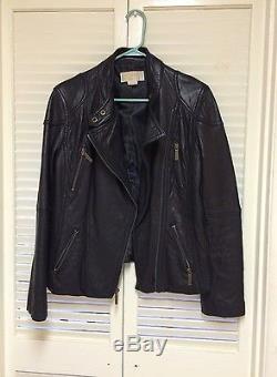 Michael Kors Premium Leather Jacket Women's Size L