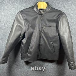 Milwaukee Big Dog Motorcycles Black Leather Riding Jacket Mens Large