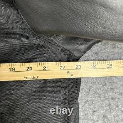 Milwaukee Big Dog Motorcycles Black Leather Riding Jacket Mens Large