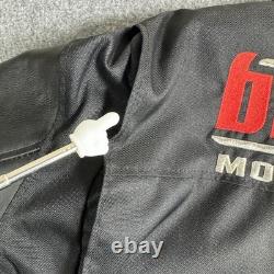 Milwaukee Big Dog Motorcycles Black Leather Riding Jacket Mens Large