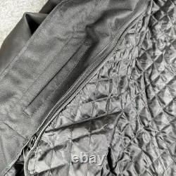 Milwaukee Big Dog Motorcycles Black Leather Riding Jacket Mens Large