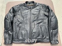 Milwaukee Leather Co. Motorcycle Jacket with Zip Out Liner Heavy Duty Men's L