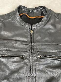 Milwaukee Leather Jacket Mens Size XL Black Sporty Scooter Crossover Motorcycle
