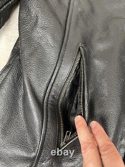 Milwaukee Leather Jacket Mens Size XL Black Sporty Scooter Crossover Motorcycle