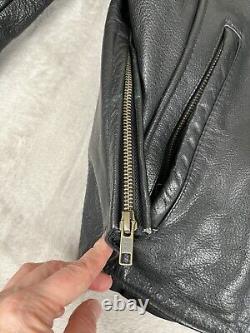 Milwaukee Leather Jacket Mens Size XL Black Sporty Scooter Crossover Motorcycle