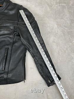 Milwaukee Leather Jacket Mens Size XL Black Sporty Scooter Crossover Motorcycle